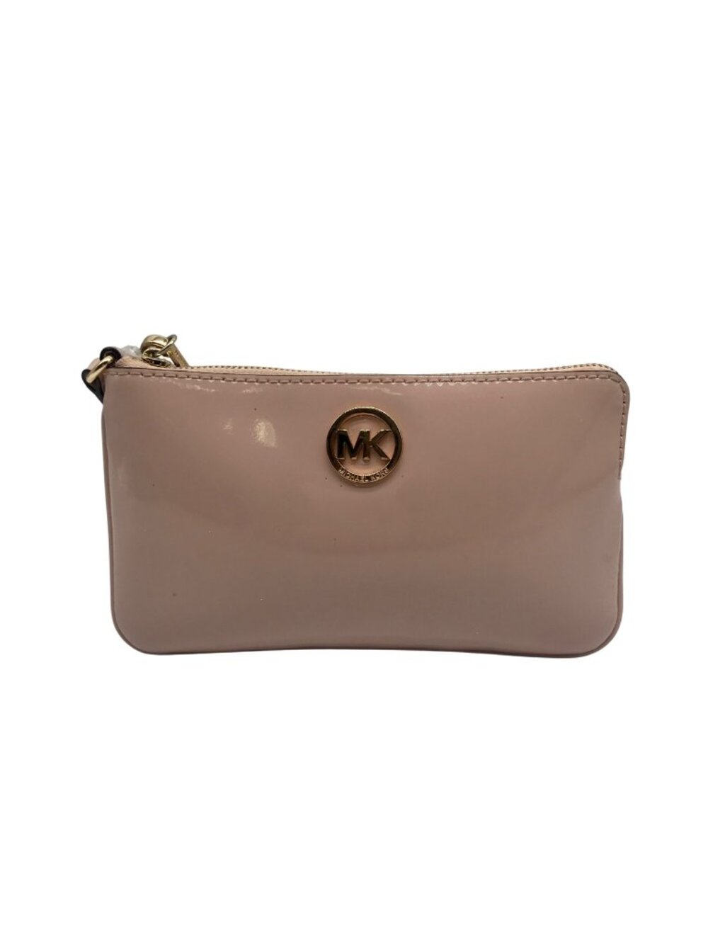 Michael Kors Pink Fulton Faux Leather Large Wristlet